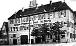 1928, Gasthof Post, Inhaber Wilhelm Barth