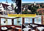 1973, Gasthaus Lamm, Inh. Alma Goslar, gutbürgerl. Küche, Fremdenzimmer, Im Ausschank Dinkelacker Biere.