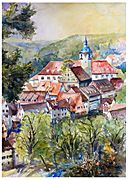 Blick aufs Waldenbucher Städtle