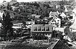 ca. 1960, Blick vom Schlossberg auf die Stuttgarter Strasse